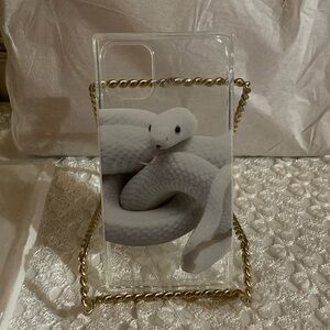 I Phone 11 White Snake Cover